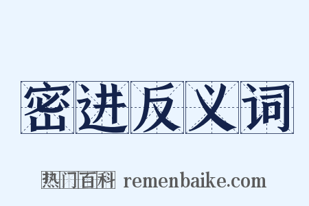 密进反义词是什么意思的图片